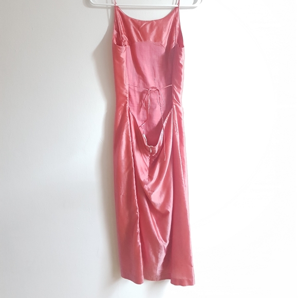 Vintage 100% silk Free People midi dress - Picture 5 of 8